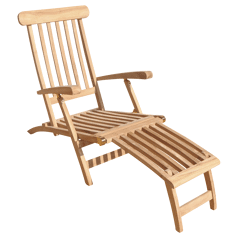 Cadeira de convés de teca...