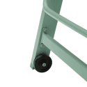 Bain de soleil en textilène vert sauge - aluminium vert sauge