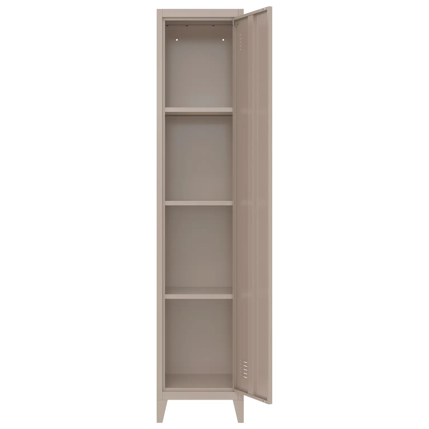 Armoire en métal 1 porte taupe