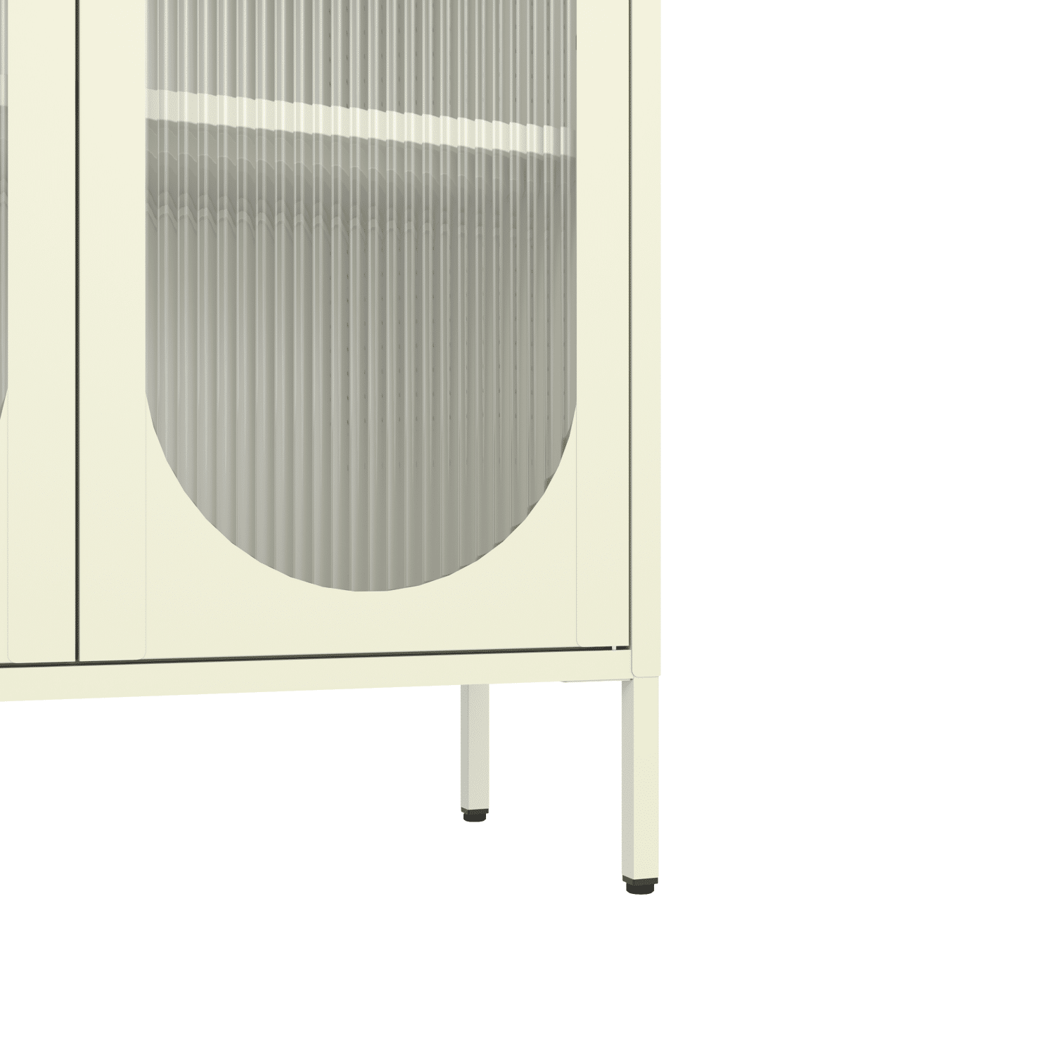 Armario de metal y cristal verde lima 180cm YASMINE