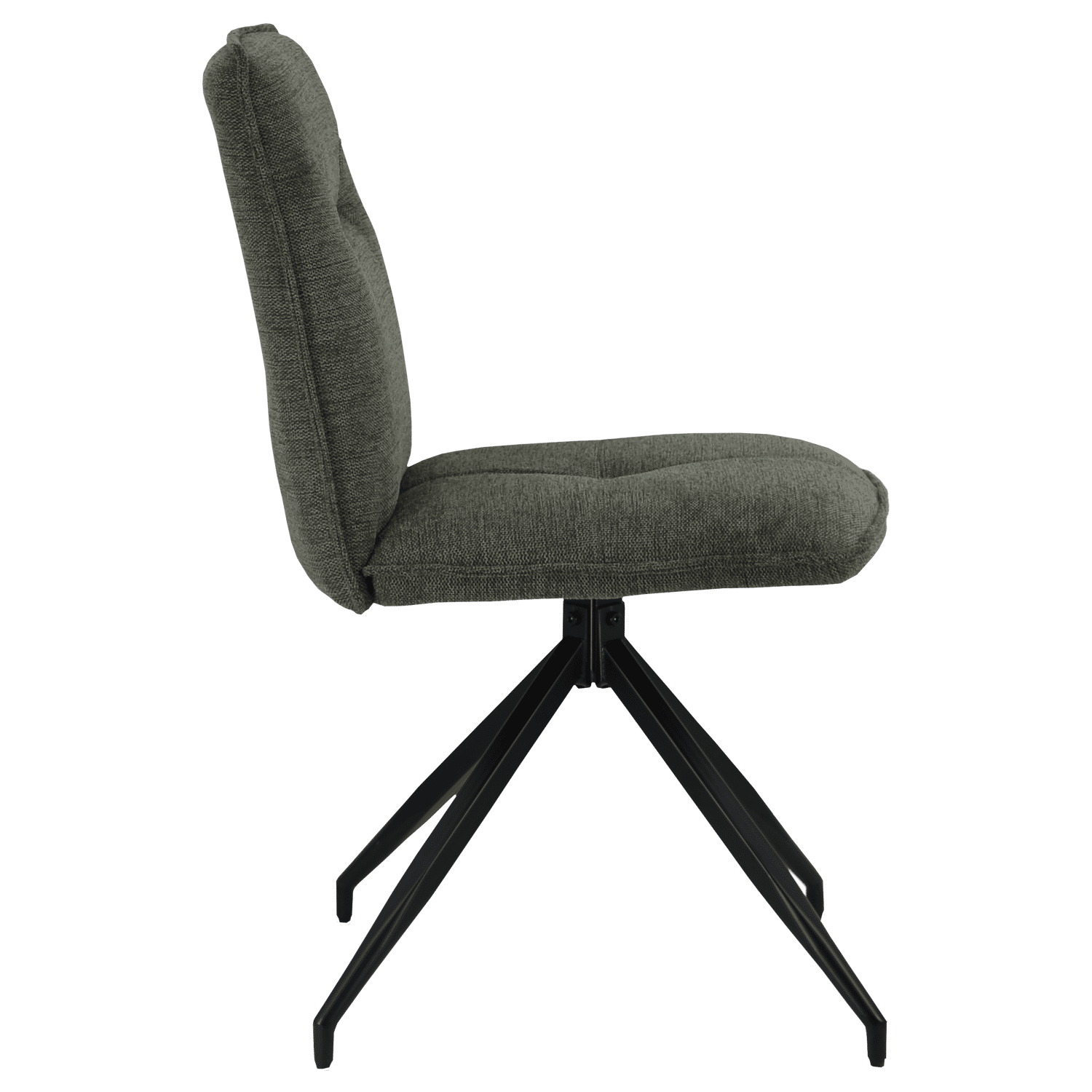 Lot de 2 chaises en tissu vert AREN