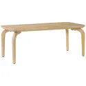 Mesa de centro em madeira maciça de manga tingida clara 100cm