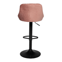 Tabouret de bar en velours rose ROBIN