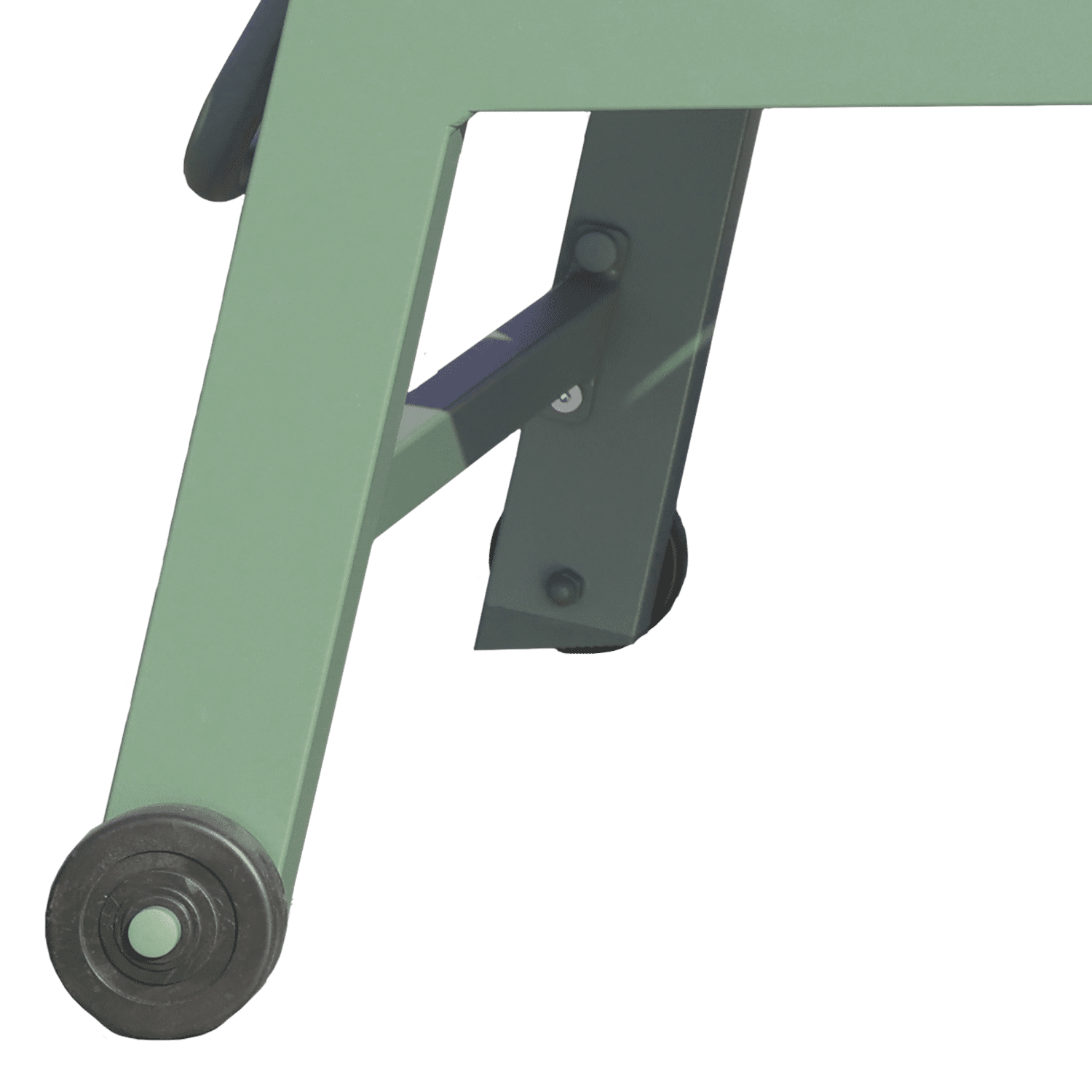Conjunto de tumbona y mesa auxiliar BARBADOS de textilene verde salvia - aluminio verde salvia