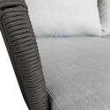 Conjunto de muebles de jardín de cuerda OUVÉA gris claro 4 asientos