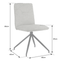 Conjunto de 2 cadeiras AREN em tecido verde