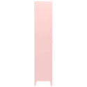 Armoire en métal 1 porte rose