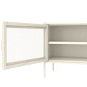 TV-meubel in metaal 120cm wit