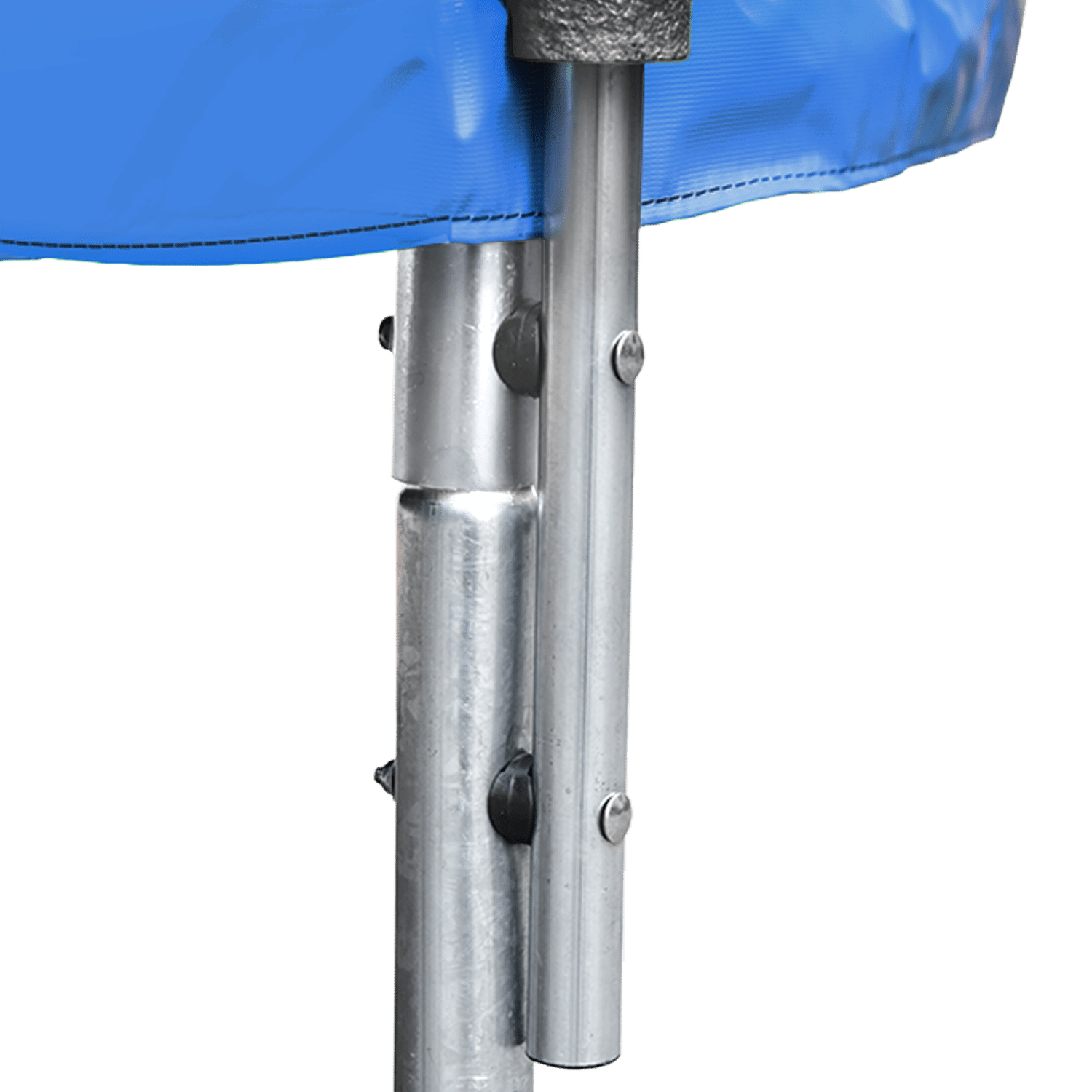 Pacote Premium Trampolim 305cm reversível azul / verde ADELAÏDE + rede, escada, cobertura e kit de ancoragem