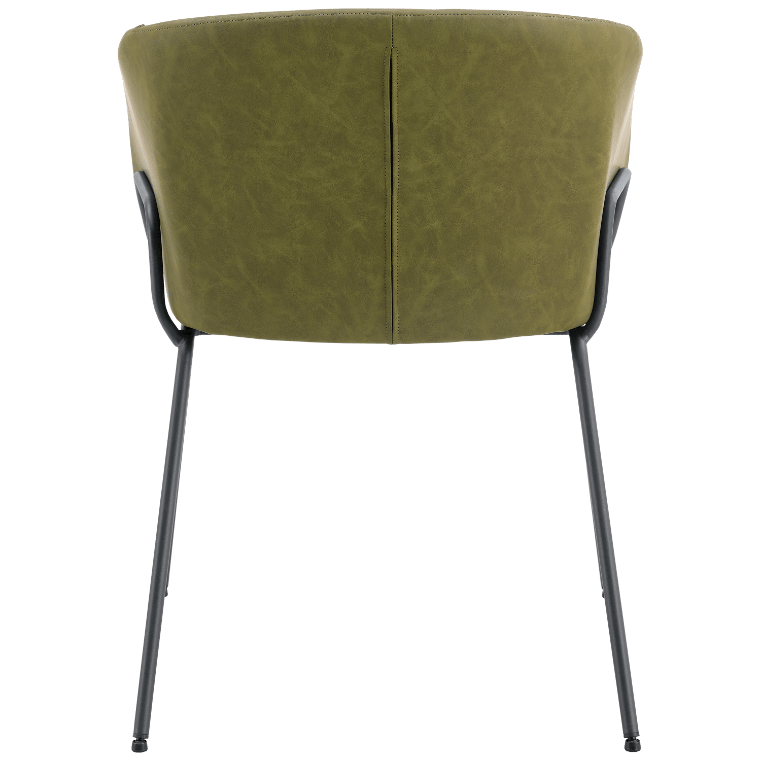 Lot de 2 fauteuils en simili vert ANDRÉ