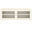 TV-meubel in metaal 120cm wit