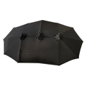 Parasol double 2,7x4,6m LINAI noir