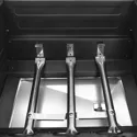 Barbecue duo au gaz - 3 brûleurs + plancha 3 brûleurs