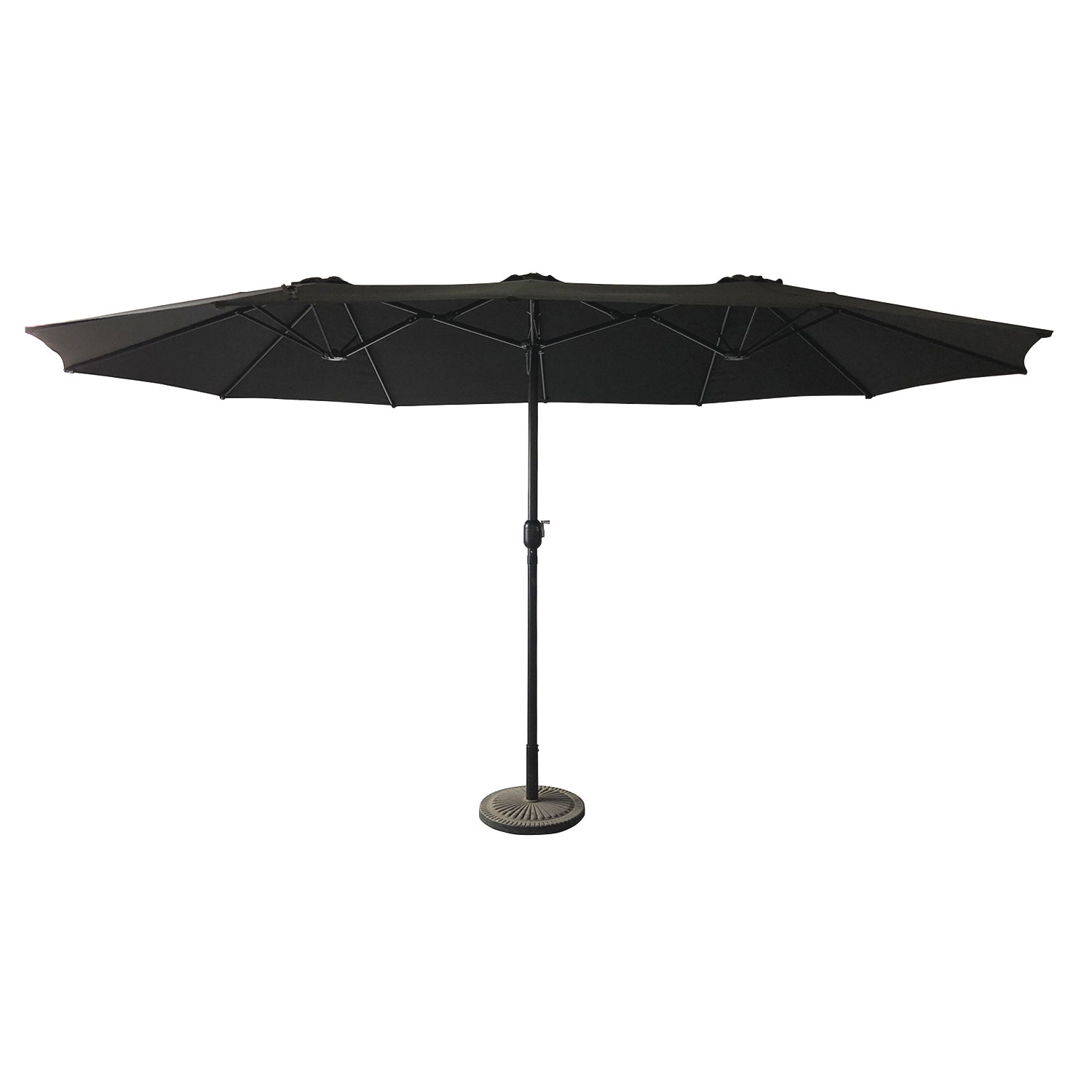 Ombrello doppio 2,7x4,6m LINAI nero