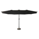 Parasol double 2,7x4,6m LINAI noir