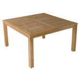 Mesa quadrada 140cm em teca