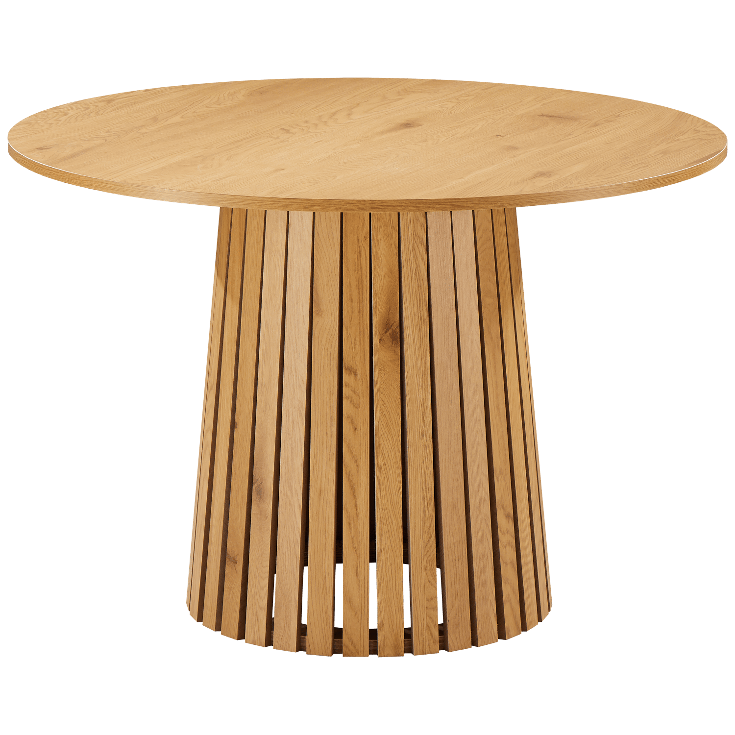 LIV Mesa de jantar redonda de 110 cm de estilo escandinavo