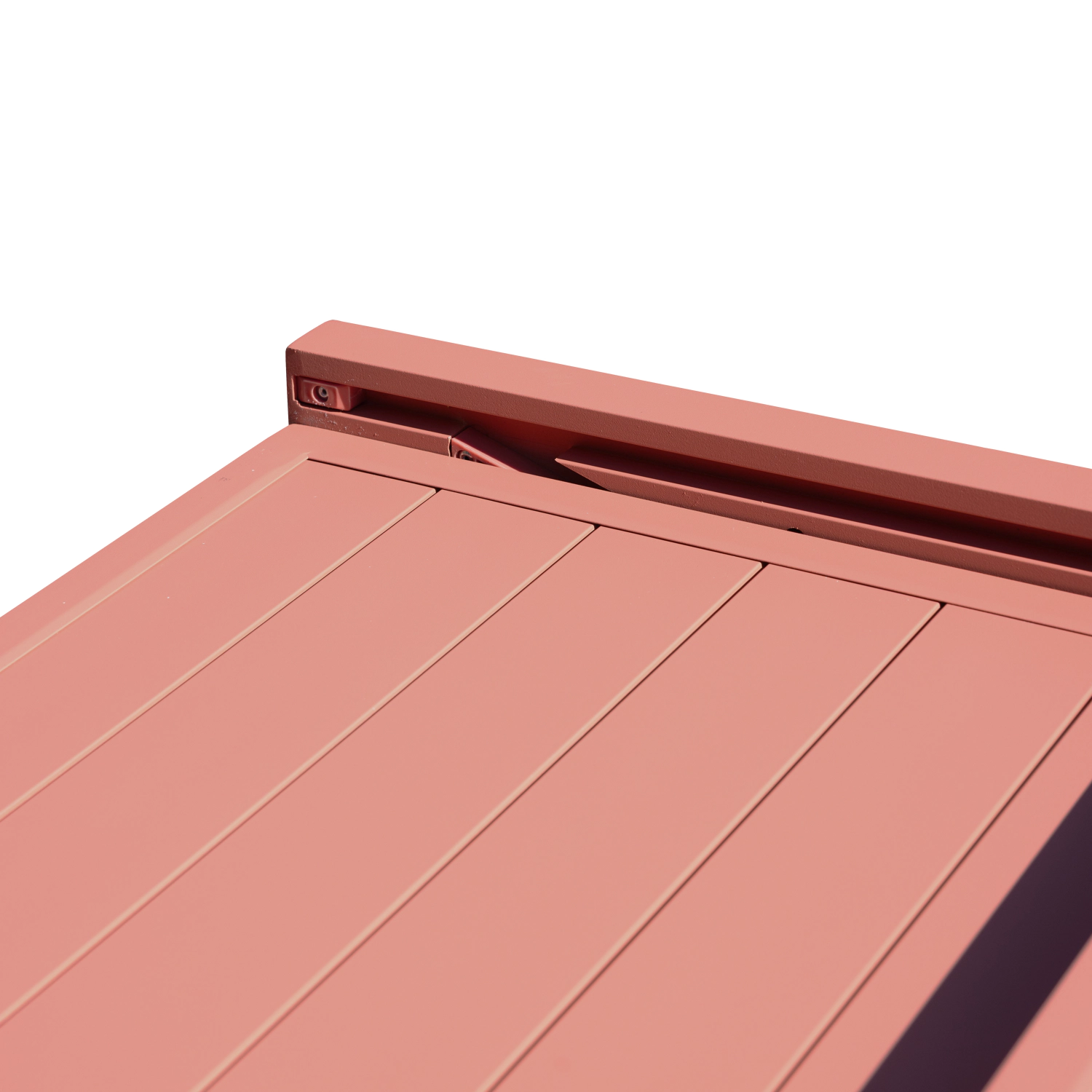Conjunto de mobiliário de jardim extensível VENEZIA 90/180 em terracota textilene 8 lugares - terracota alumínio