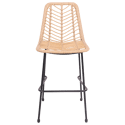 2er-Set Barhocker aus synthetischem Rattan OKA