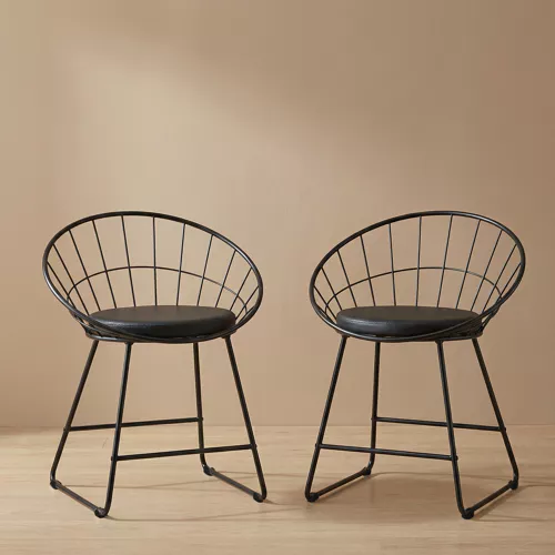 Lot de 2 chaises en métal...