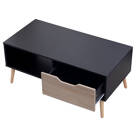 Mesa baja negra de estilo...