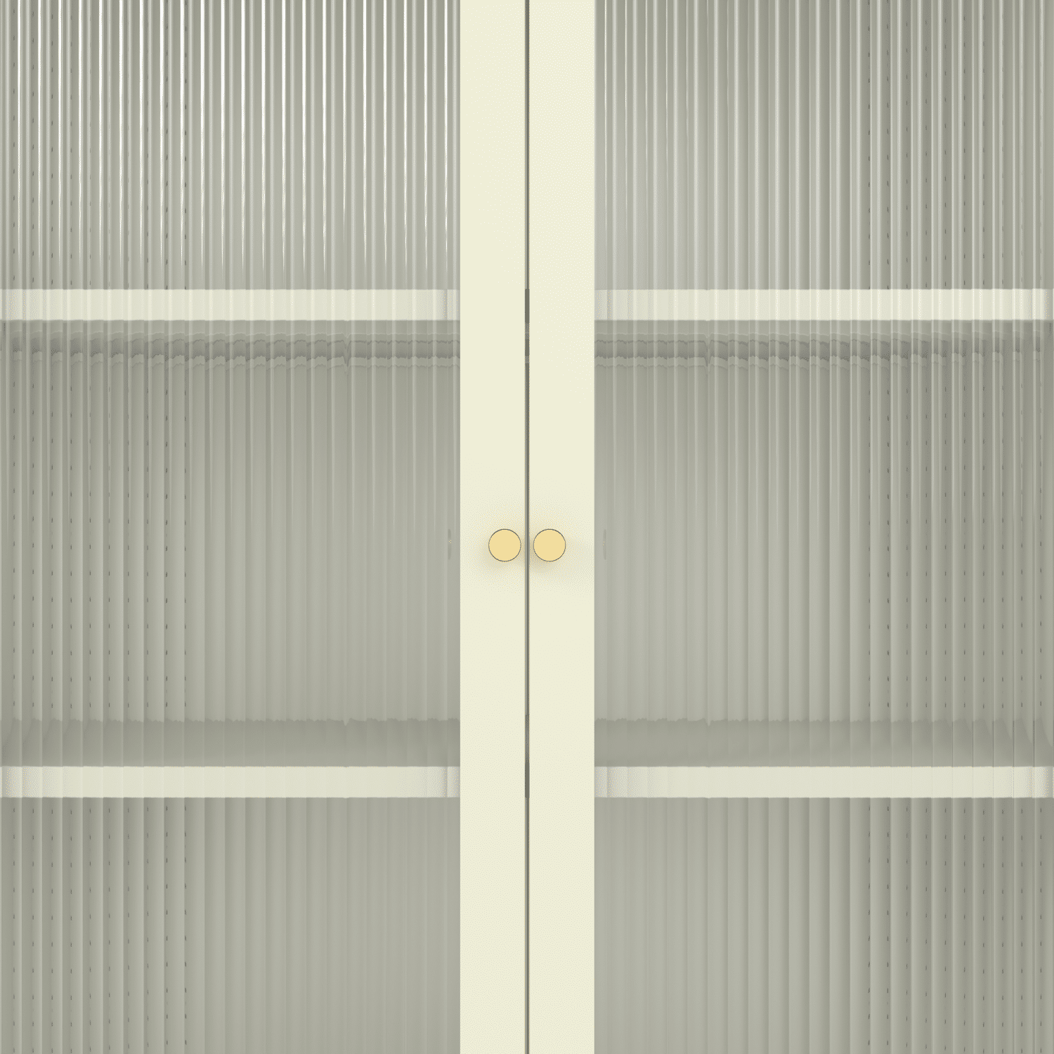 Armario de metal y cristal verde lima 180cm YASMINE