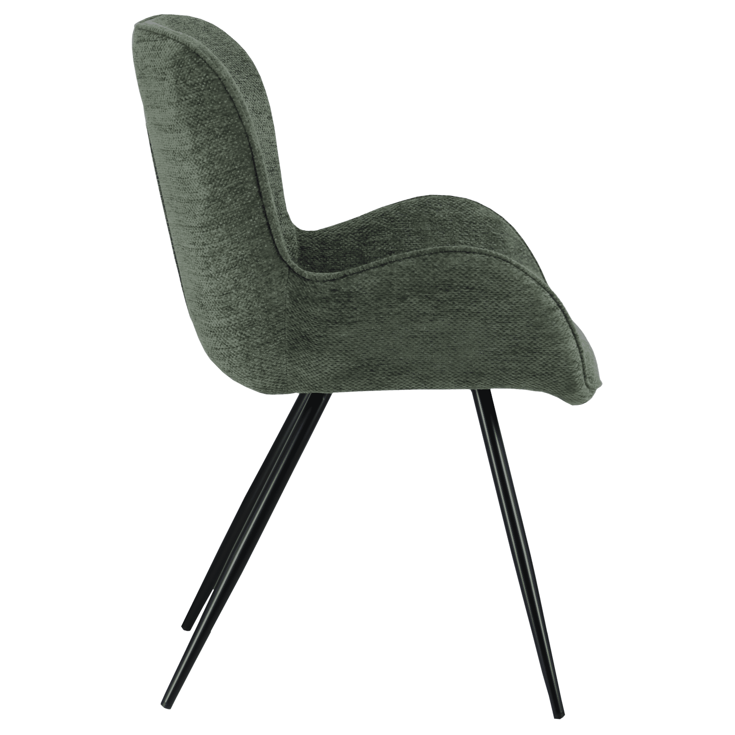 Cadeira em EVA chenille verde
