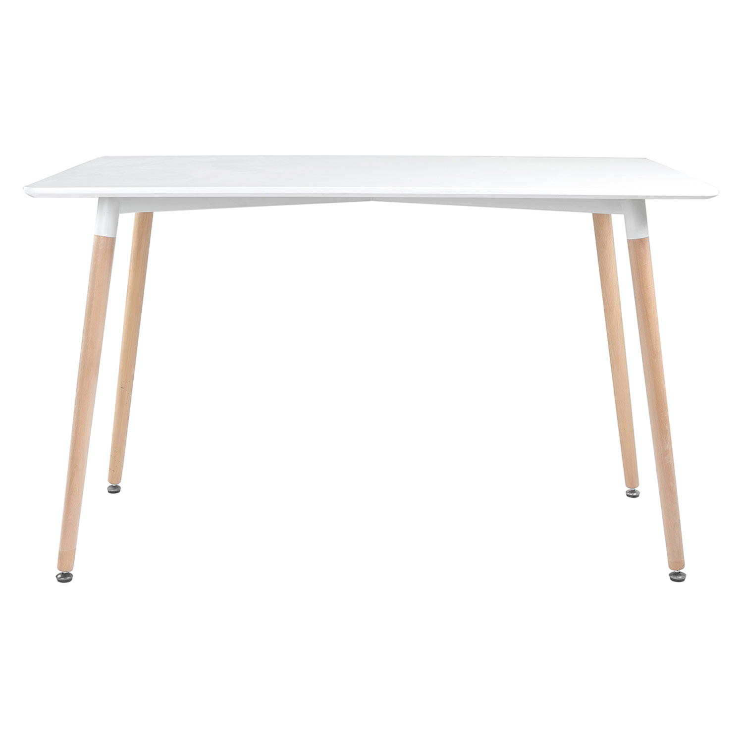 Table rectangulaire 120 × 70cm blanche PIA