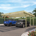 FOREST STYLE - Carport double en pin JEAN