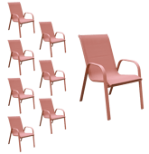 Lot de 8 chaises en...