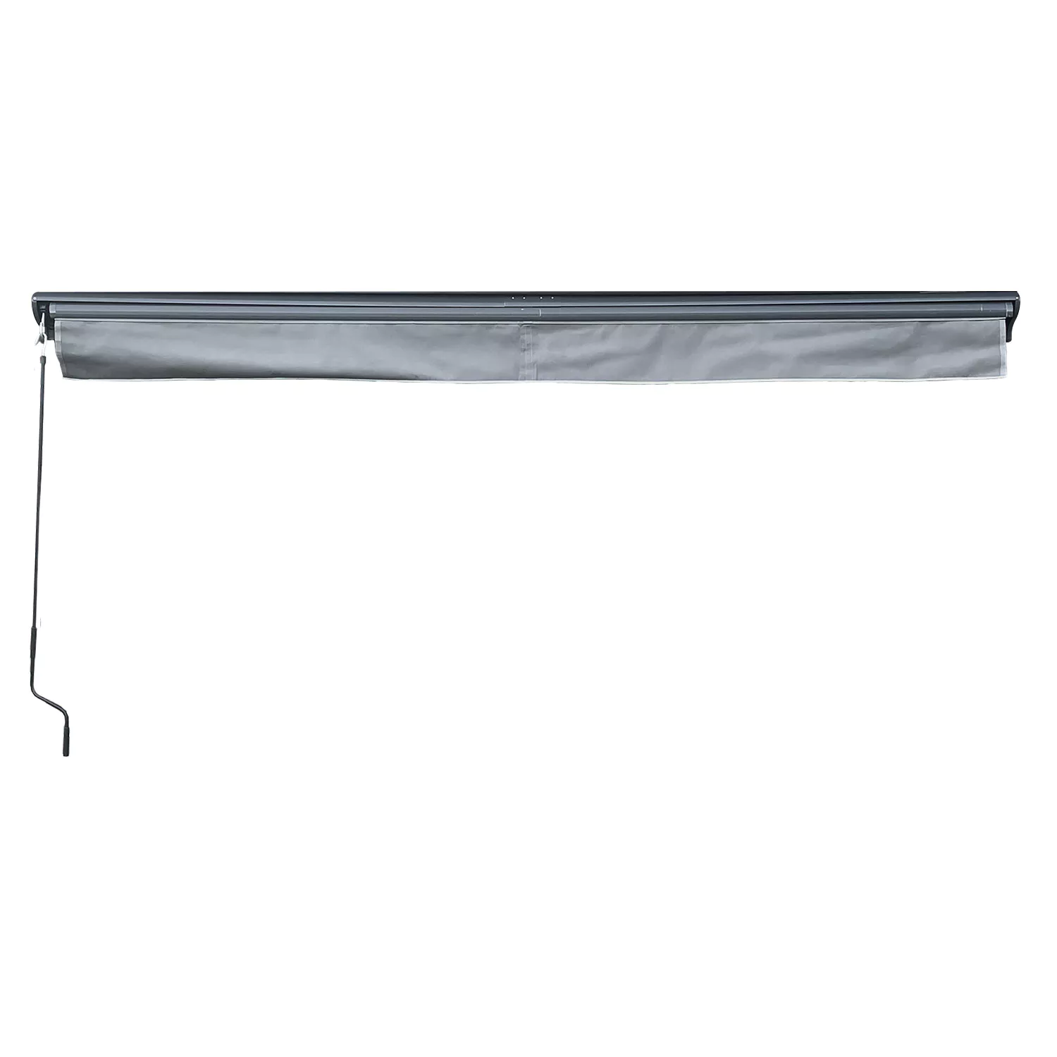 Tenda SAULE 2,95 × 2,5 m con semicupio - Tessuto grigio e struttura grigia