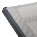 Conjunto de 2 espreguiçadeiras dobráveis SICILIA em textileno cinzento - estrutura antracite