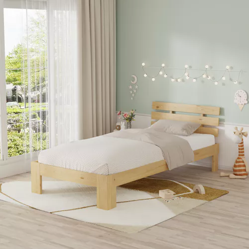 Letto in legno con testiera...