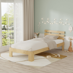 Letto in legno con testiera...