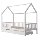 Kinderbed 190x90cm wit met lades MARCEAU