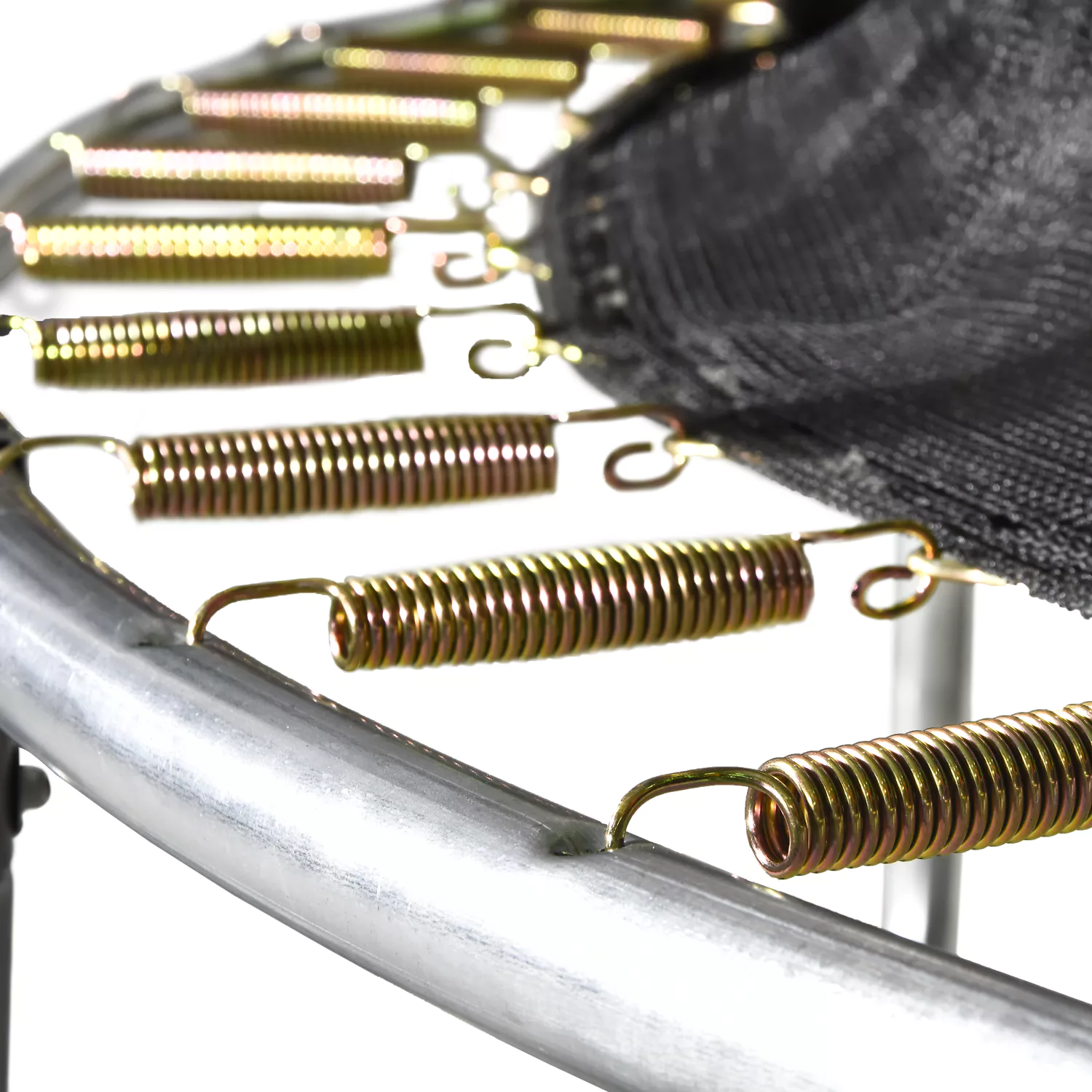 Trampolín ovalado 366x244cm negro SYDNEY + red y escalera