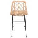 2er-Set Barhocker aus synthetischem Rattan OKA