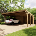 CERLAND - Carport double avec annexe LEON