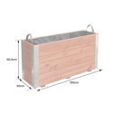 FOREST STYLE - Bac 30x100x50,5cm coloris teck BAMBOU