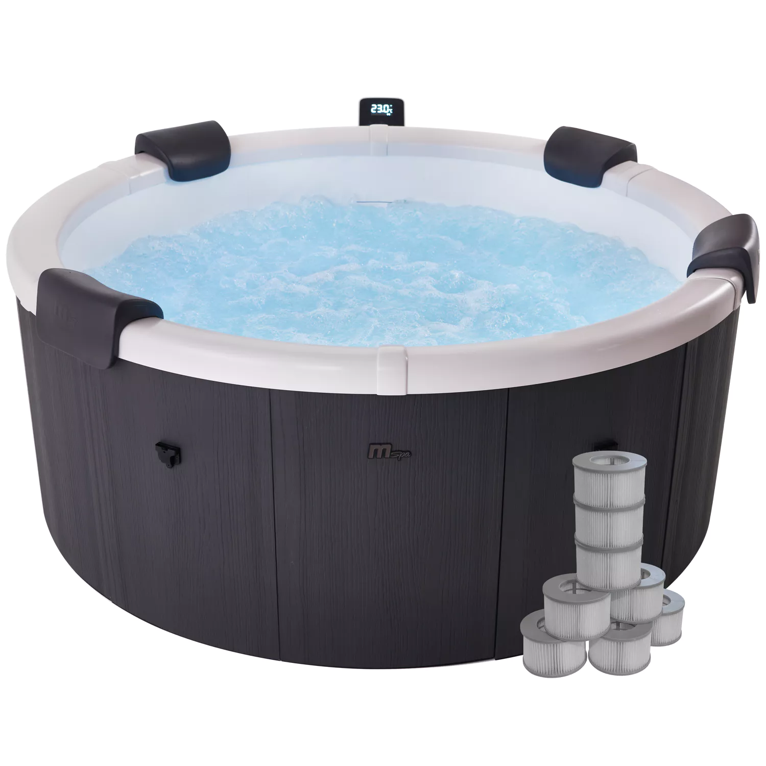MSPA - Spa rigide connecté rond Ø 182cm DENVER - 6 places + 8 filtres