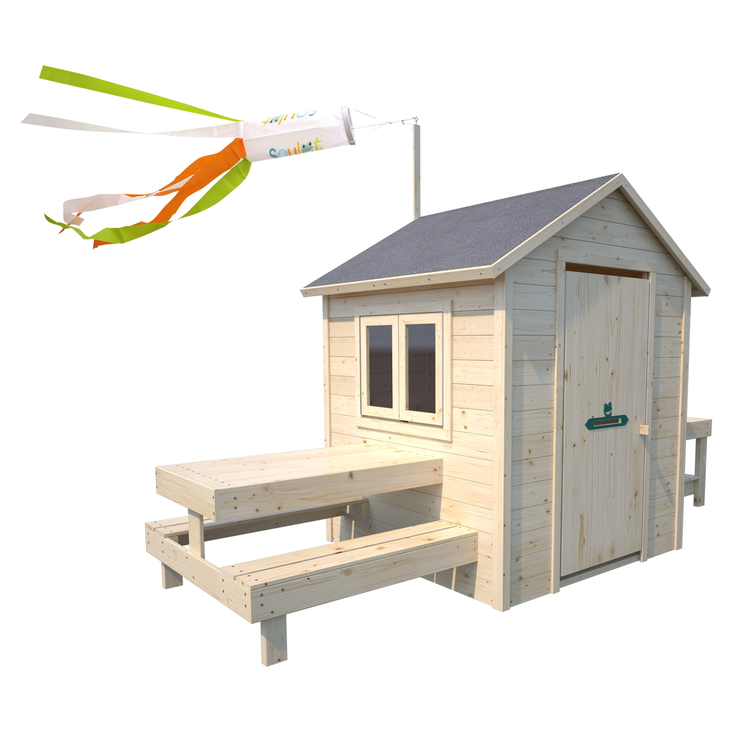 SOULET - Cabane en bois pour enfants BLANCHE
