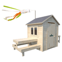 SOULET - Cabane en bois pour enfants BLANCHE
