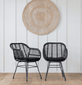 Set di 2 poltrone in rattan...