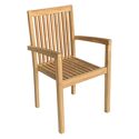 Salon de jardin en teck JAVA - table carrée - 8 places