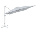 Parasol déporté MOLOKAI carré 3x3m blanc