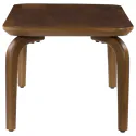 Mesa de centro em madeira maciça de manga tingida escura 100cm