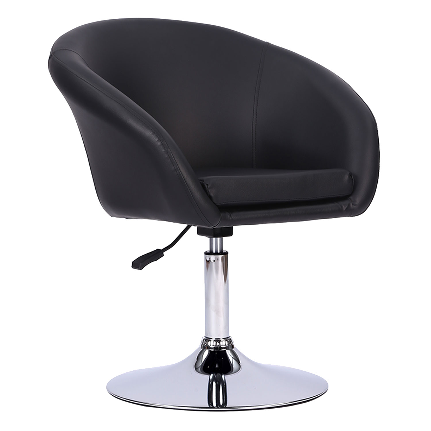 Tabouret de bar en simili noir GABIN