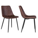 Lot de 2 chaises vintage ÉLIA marron