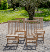 Lot de 4 chaises de jardin...