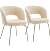 Lot de 2 chaises en tissu...